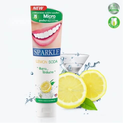 SPARKLE Doble White Lemon Soda 100g.,SPARKLE,ยาสีฟัน,ยาสีฟัน sparkle,ยาสีฟันขาว,sparkle ราคา,สปาร์คเคิล ไวท์,ยาสีฟัน สปาร์คเคิล ไวท์